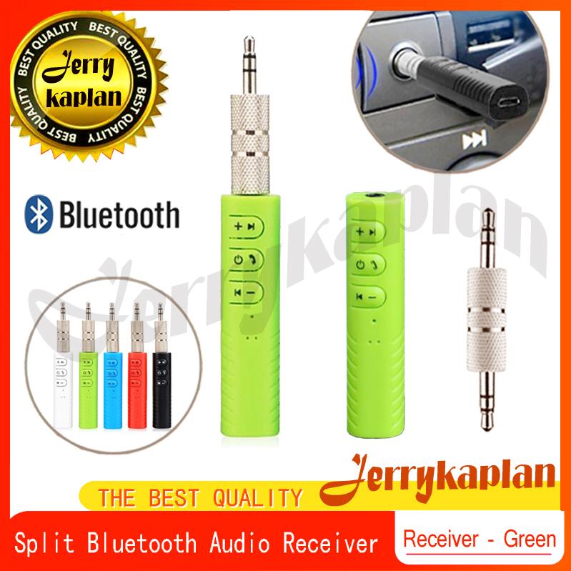 ตัวรับสัญญาณบูลทูธ บลูทูธในรถยนต์ เปลี่ยนลำโพงธรรมดาเป็นลำโพงบูลทูธ Car Bluetooth AUX 3.5mm Jack Bluetooth Receiver Handsfree Call Bluetooth Adapter Car Transmitter Auto Music Receivers