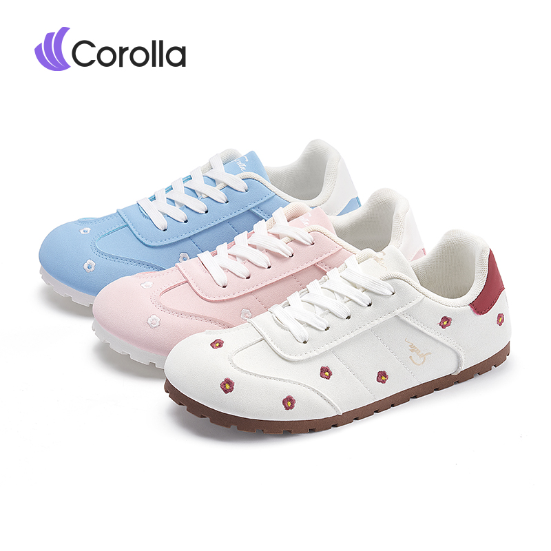 【New Product】Corolla Flower Shoes, Women's Sneakers, Multi-Purpose School Shoes. Suitable for Running Super Cute Shoes Student Cutie Recommend to Add 1 Size. ราคา 469 บาท*ส่งฟรี