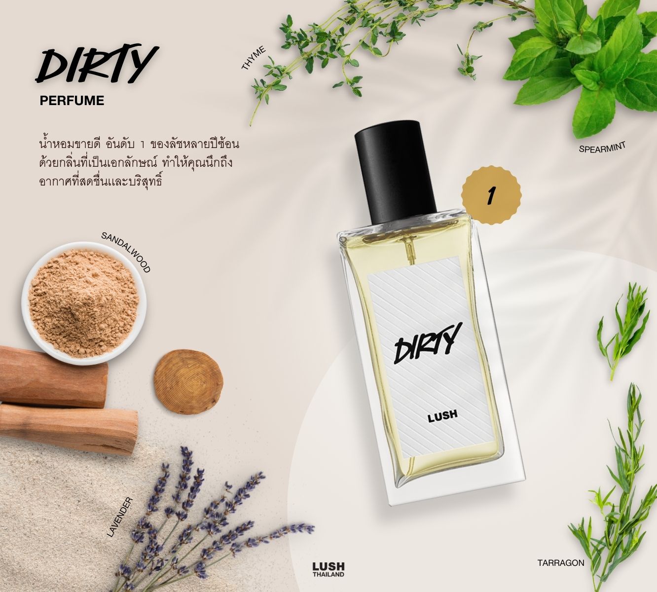 LUSH PERFUME น้ำหอมกลิ่น DIRTY | Lazada.co.th
