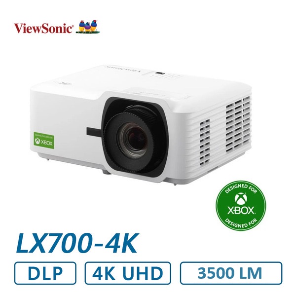 ViewSonic LX700-4K UHD 3500 Lumens Laser Projector, 4.2ms Response Time, 240Hz Refresh Rate, Dual HDMI รับประกัน 3 ปี ราคา 55,900 บาท*ส่งฟรี