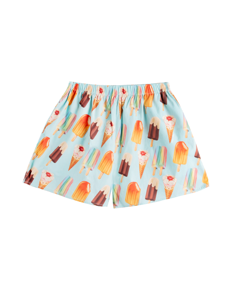 Kloset ETC Ice Cream Corner Shorts Pants (OHAYO-49-2) กางเกงเอวยืดพิมพ์ลายไอศกรีม ราคา 1,237 บาท*ส่งฟรี