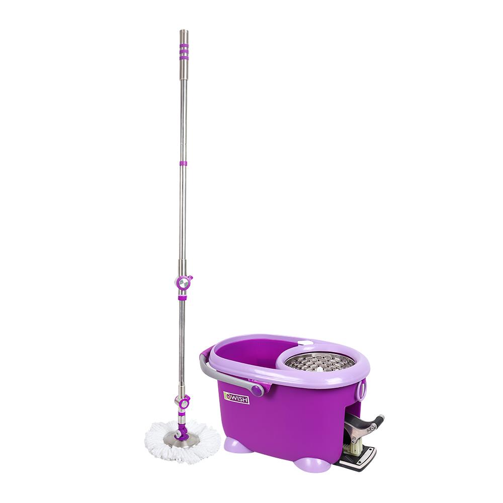 HomePro ชุดอุปกรณ์ถังปั่นพร้อมไม้ม็อบ BOBO MAX 2 สีม่วง แบรนด์ BE WISH ราคา 1,790 บาท*ส่งฟรี