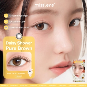 ภาพหน้าปกสินค้าMisslens/Chuu  รุ่น Daisy Shower สี Pure Brown (รายเดือน)/ รองรับสายตาปกติ, สายตาสั้น -0.50 ถึง -8.00 ที่เกี่ยวข้อง