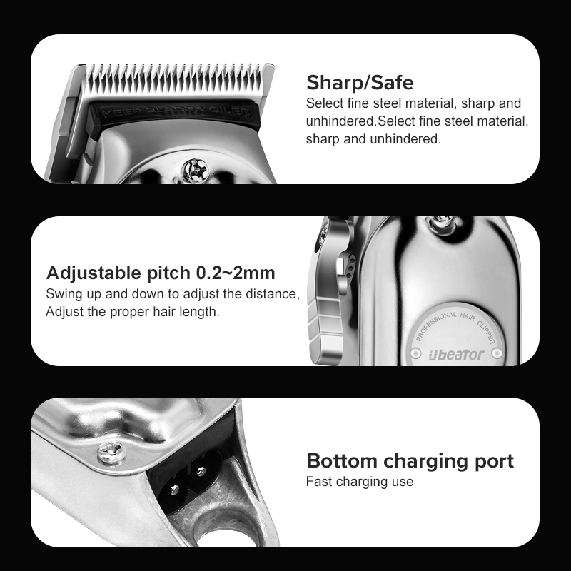 LCD Screen Hair clipper trimmer 100-240V cut electric rechargeable professional powerful cutter hair cutting hine_voghion.com