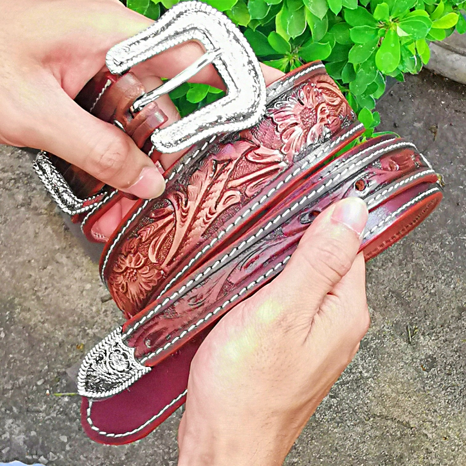 เข็มขัดคาวบอย Cowboy หนังวัว ลายแบบดันนูน ราคา 2,580 บาท*ส่งฟรี