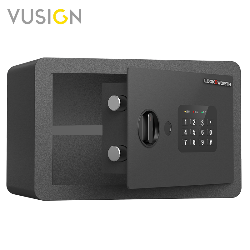 Vusign ตู้เซฟนิรภัยขนาดเล็ก ตู้เซฟดิจิตอล สแกนนิ้วมือ กันไฟ มีรับประกัน ออกใบกำกับภาษีได้ Safe Box ราคา 2,023 บาท*ส่งฟรี