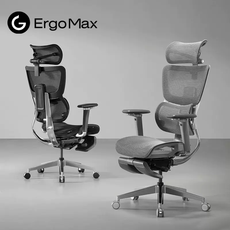 ErgoMax S3 Ergonomic Chair Computer Chair Office Chair Boss Sedentary Comfortable Gaming Chair 5D armrest Lumbar Support - Black ราคา 31,852 บาท*ส่งฟรี