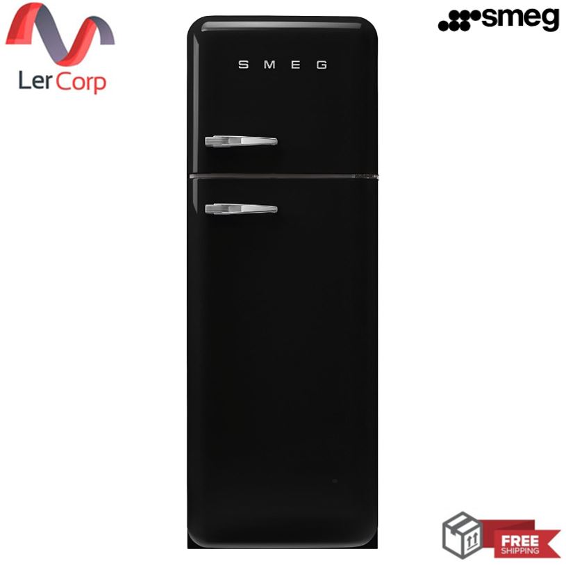 [0% 10 เดือน] (Smeg) ตู้เย็น Smeg 50’s Retro Style รุ่น FAB30RBL5 สีดำ ราคา 129,000 บาท*ส่งฟรี