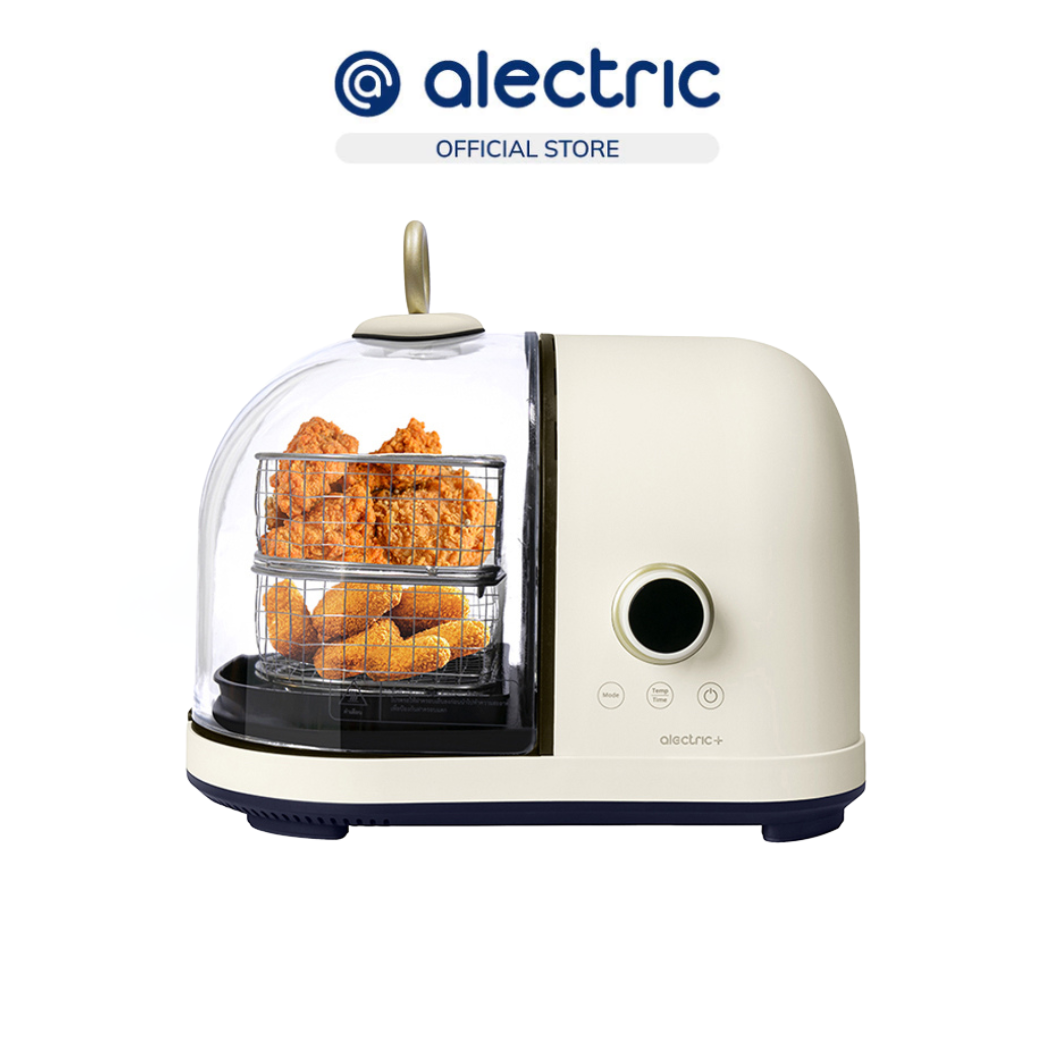 Alectric capsule 2 in 1 2 liter frying pan with oil-free grill model A-SM3 ราคา 6,990 บาท*ส่งฟรี