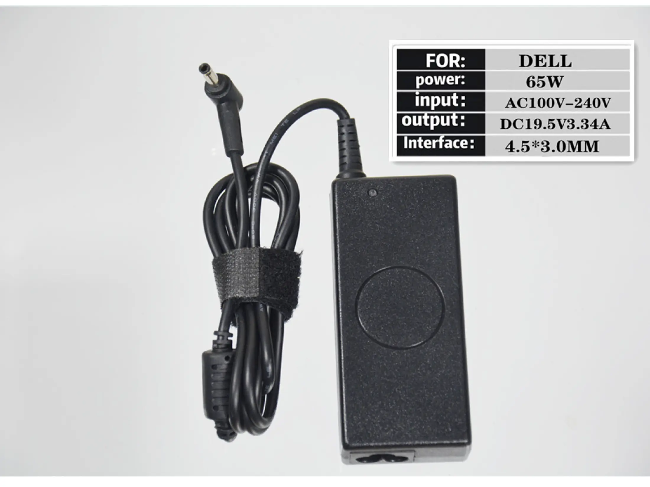 ลองดูภาพสินค้า IT Adapter Notebook อะแดปเตอร์ For DELL 19.5V 3.34A หัว 4.5*3. 0  (สีดำ)