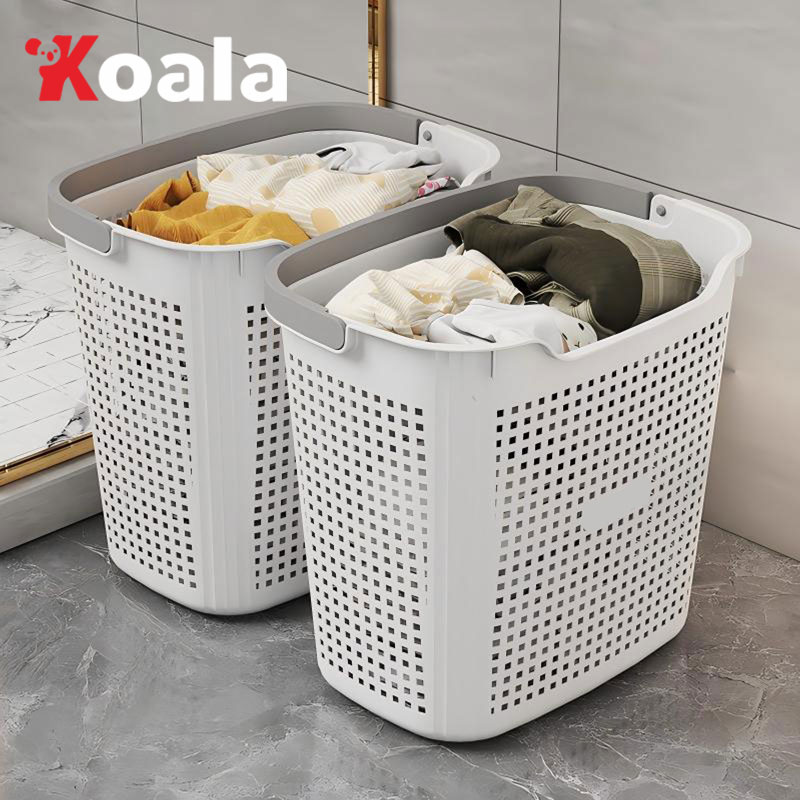 รูปสินค้า Koala Cloth Basket, Cloth Basket, Plastic Basket, Clothes Basket, Size 36.5*25*34cm. Minimalist Style Goes with Every Ho