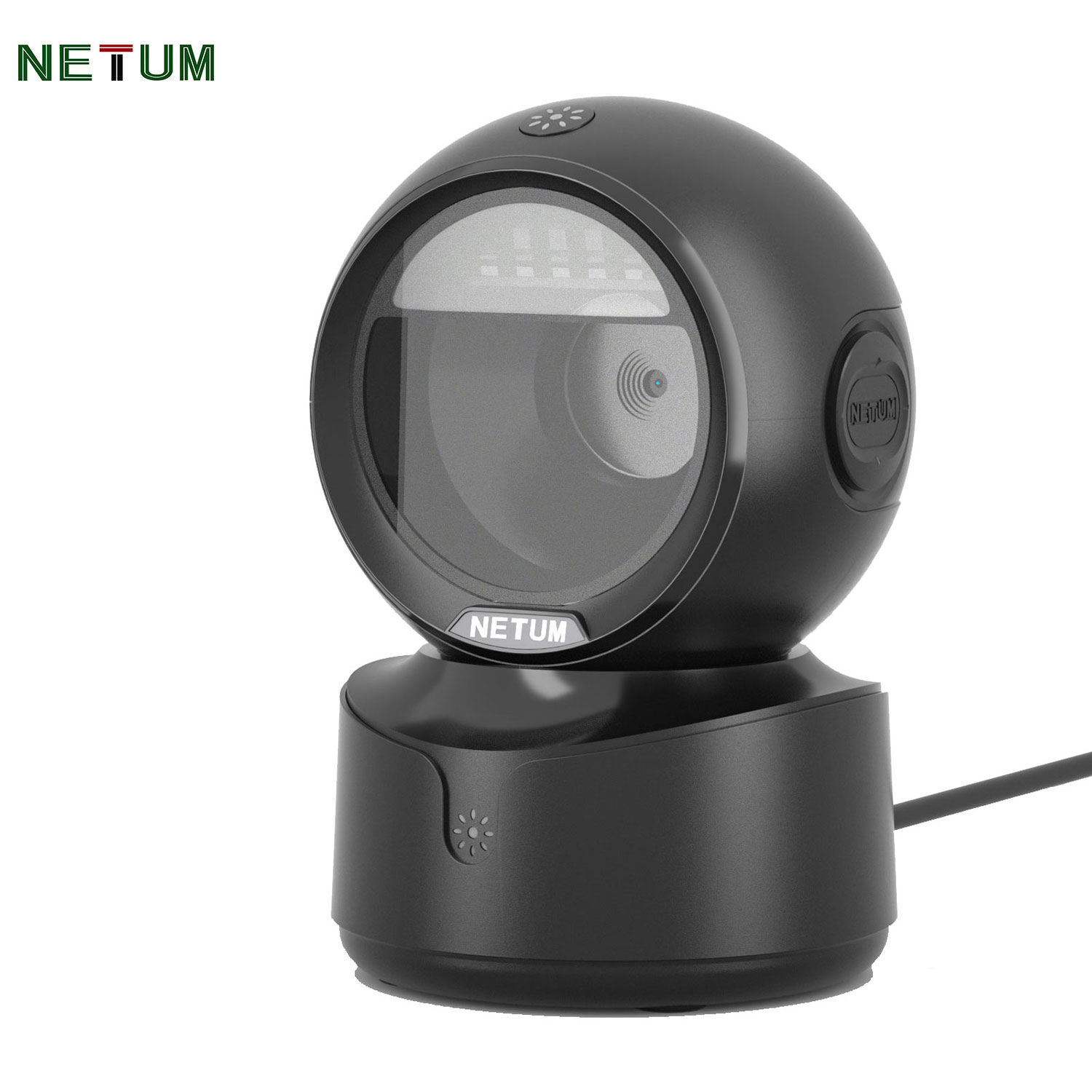 Netum เครื่องสแกนบาร์โค้ดเดสก์ท็อป A5 อัตโนมัติ, เครื่องอ่านบาร์โค้ดแบบใช้สาย USB Barcode scanner แบบแฮนด์ฟรี, ระบบตรวจจับภาพบาร์โค้ด 1D 2D ราคา 699 บาท*ส่งฟรี