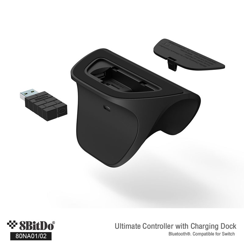 ข้อมูลเกี่ยวกับ 8Bitdo 80NA Ultimate Blth & 2.4g Controller with Charging Dock for Switch and Windows