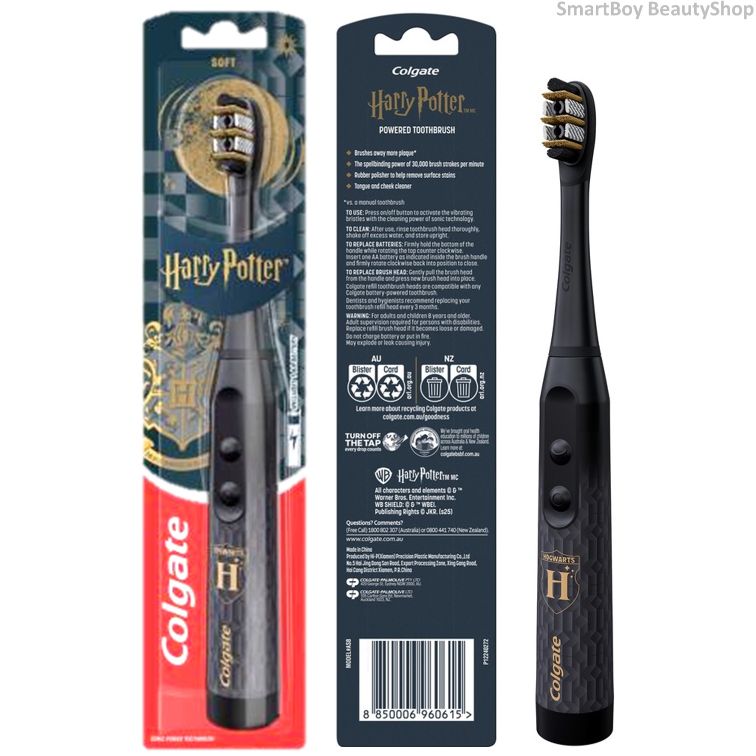 Colgate Harry Potter Adult Powered Battery Toothbrush, Automatic Vibrating Toothbrush from Colgate, Special Edition, Genuine Imported Product from Abroad, Ready to Ship. ราคา 1,855 บาท*ส่งฟรี