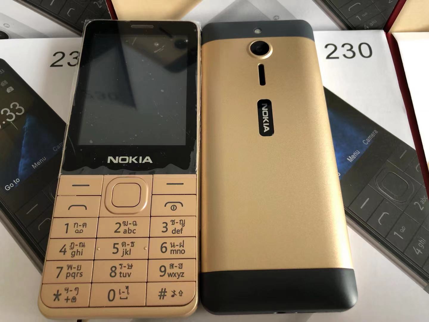 เกี่ยวกับ โทรศัพท์มือถือปุ่มกด Nokia 230 แท้ 4G ใหม่ล่าสุด ปุ่มกดไทย เมนูไทย，มือถือโนเกีย 230 จอใหญ่ 2.8’จอใหญ่กว่า