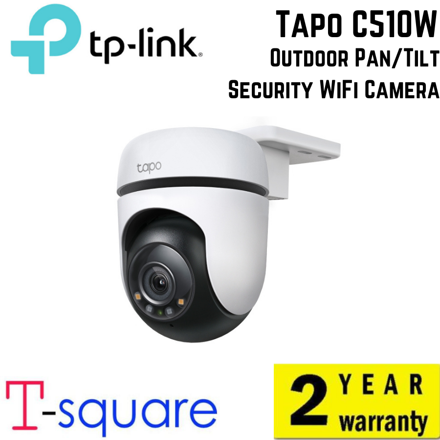TP-Link Tapo C510W Outdoor Pan/Tilt Security WiFi Camera CCTV Security 2K Resolution Full-Color Night Vision ภาพสีตอนกลางคืน กันน้ำ IP65 Two-Way Audio ราคา 1,890 บาท*ส่งฟรี