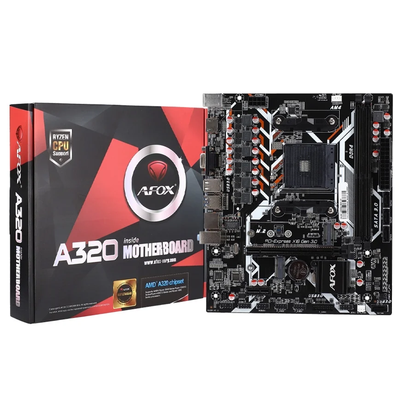 Previous Next MAINBOARD (AM4) AFOX A320D4-MA5-V2 DDR4 ราคา 2,422 บาท*ส่งฟรี