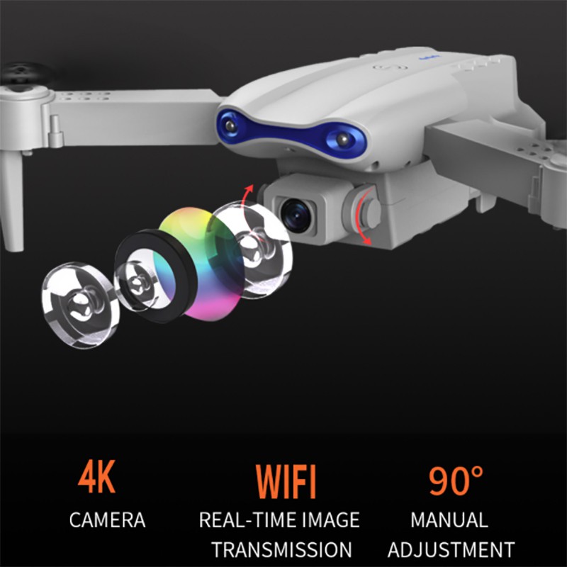 ข้อมูลเพิ่มเติมของ 【สินค้าเฉพาะจุด】กล้องคู่ 4K】E99 Pro2 Drone โดรนติดกล้อง HD 4k โดรนบังคับโดรนควบคุมระยะไกลK3 WIFIโดรนถ่ายภาพทางอากาศระดับโดรนแบบพับได้เครื่องบ