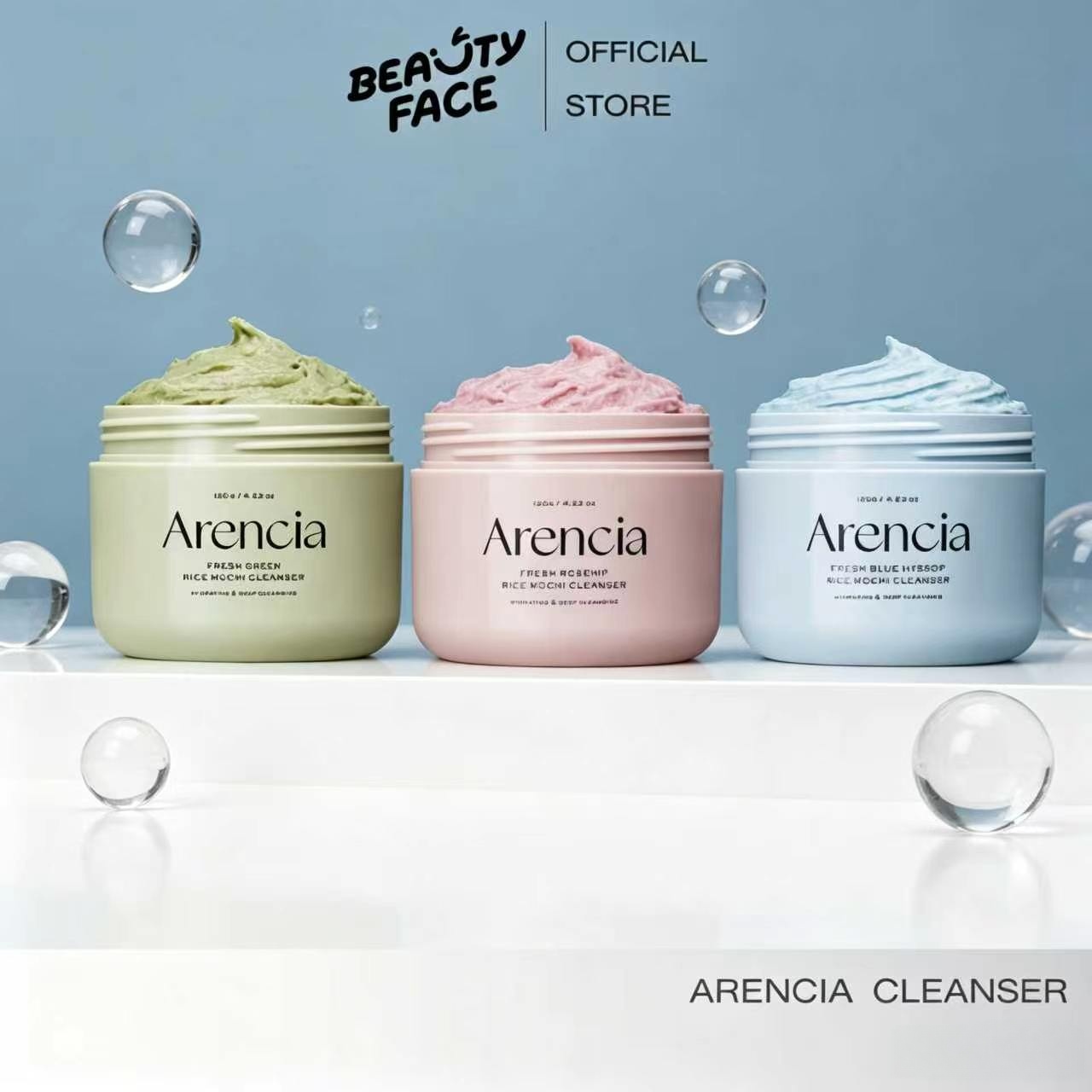 【Authentic Korean Imported Cleanser】Arencia Fresh Cleanser Is Extracted from Natural Ingredients in 2 Formulas: the Green Sticky Rice Formula Gives a Refreshing Feeling after Washing, and the Rosehip Formula Is Gentle on the Skin. Cleans Dirt Well. Doesn' ราคา 458 บาท*ส่งฟรี