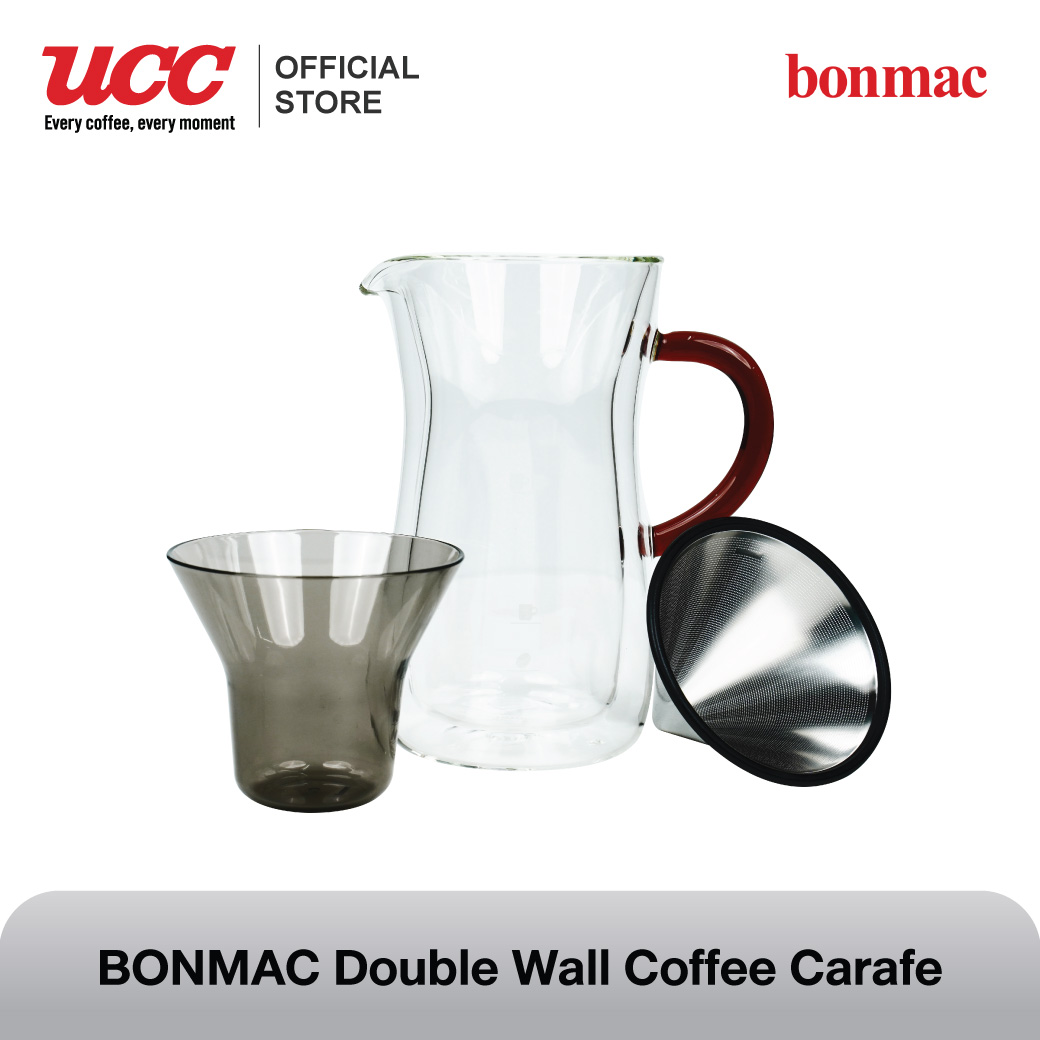 BONMAC Double Wall Coffee Carafe เหยือกแก้ว 2 ชั้น สำหรับดริปกาแฟ ราคา 2,190 บาท*ส่งฟรี