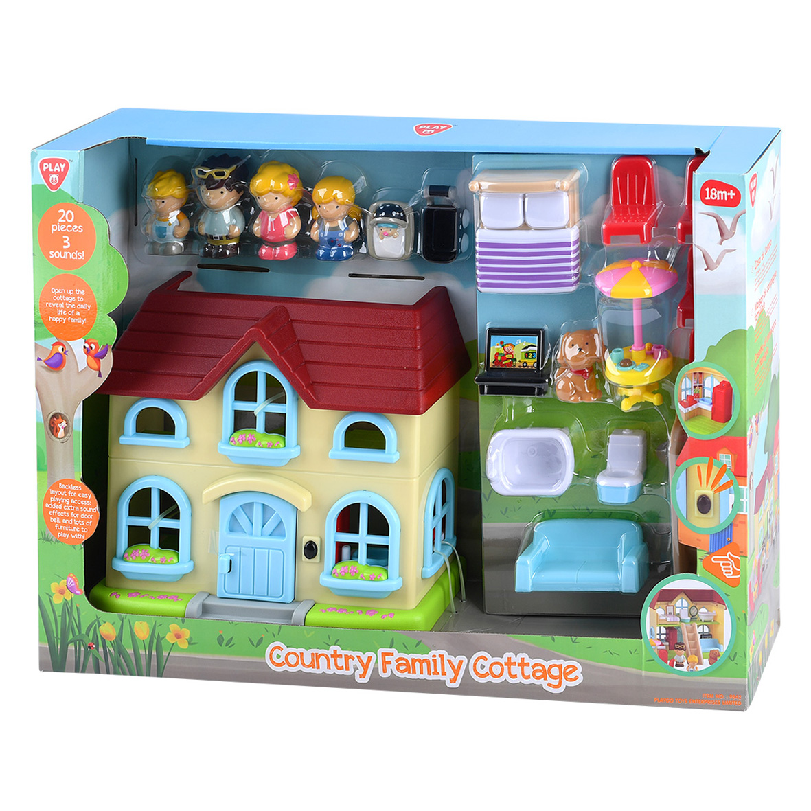 Playgotoys ของเล่นเสริมพัฒนาการ Play set บ้านครอบครัวชนบท(9842) ราคา 1,999 บาท*ส่งฟรี
