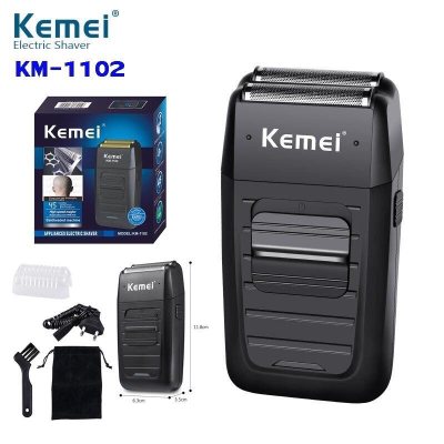 เครื่องโกนหนวดไฟฟ้าไร้สาย Kemei 1102