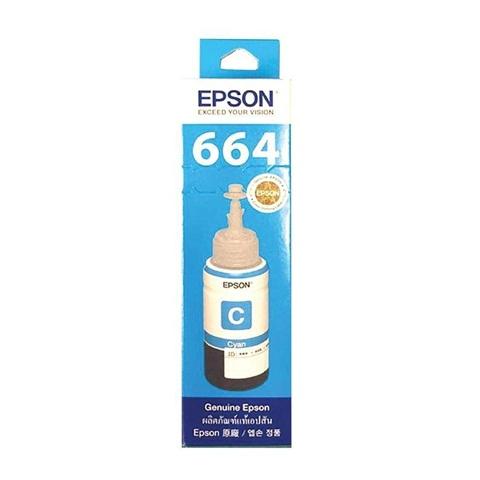 Epson T6642 /Cyan หมึกเติมเเท้สีฟ้า (1 กล่อง)