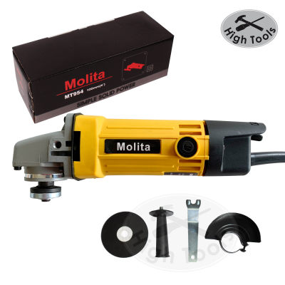 MOLITA เครื่องเจียร์ เครื่องเจียร์ไฟฟ้า ลูกหมู 4 นิ้ว 1100W รุ่น MT954 สีเหลือง ฟรี! ใบตัด 1 แผ่น MOLITA เครื่องเจียร์ เครื่องเจียร์ไฟฟ้า ลูกหมู 4 นิ้ว 1100W รุ่น MT954 สีเหลือง ฟรี! ใบตัด 1 แผ่น
