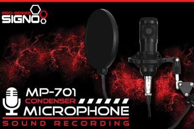 ดูภาพ SIGNO Condenser Microphone Sound Recording รุ่น MP-701 / MP-704 (ไมค์โครโฟน) เพิ่มเติม SIGNO Condenser Microphone Sound Recording รุ่น MP-701 / MP-704 (ไมค์โครโฟน)