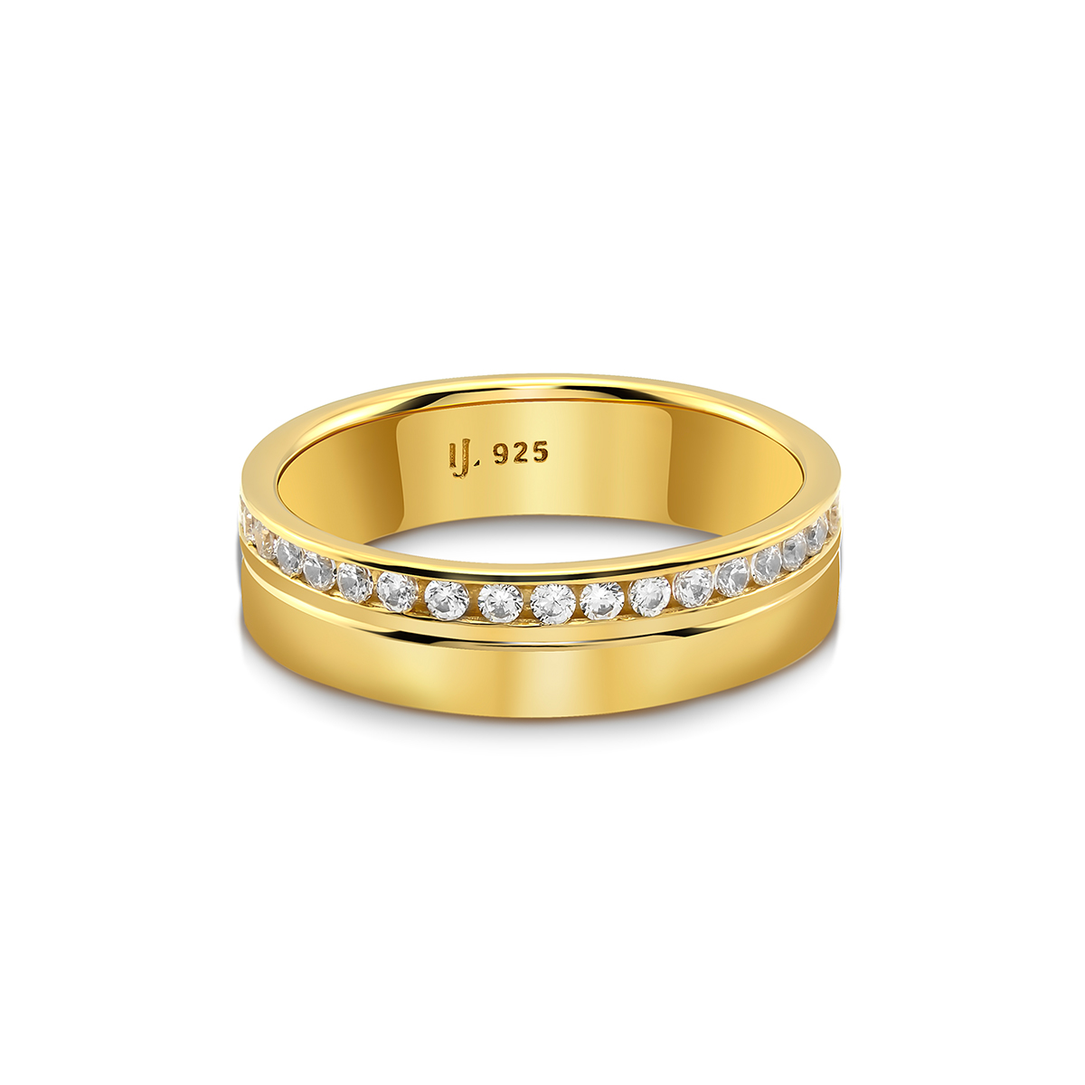 Jewellista แหวนคู่สำหรับผู้ชายรุ่น Damon เงินแท้ 925 ประดับพลอย Cubic Zirconia ราคา 2,980 บาท*ส่งฟรี