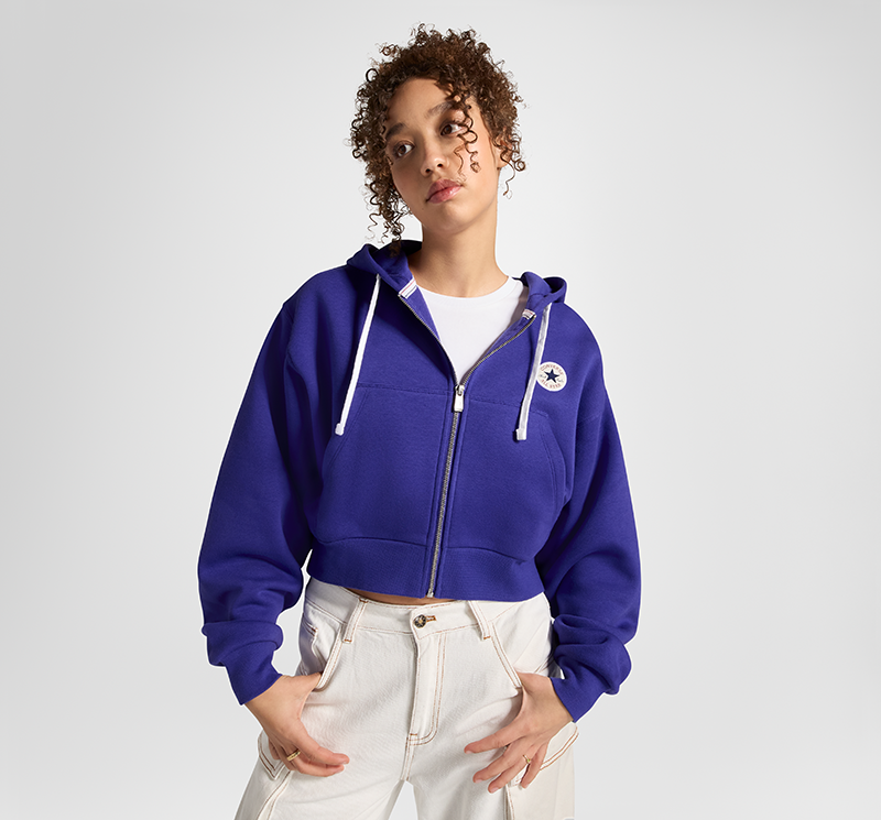 CONVERSE เสื้อ FAVORITE FULL ZIP HOODIE PURPLE ผู้หญิง 1426150AF_H4PPXX ราคา 1,673 บาท*ส่งฟรี