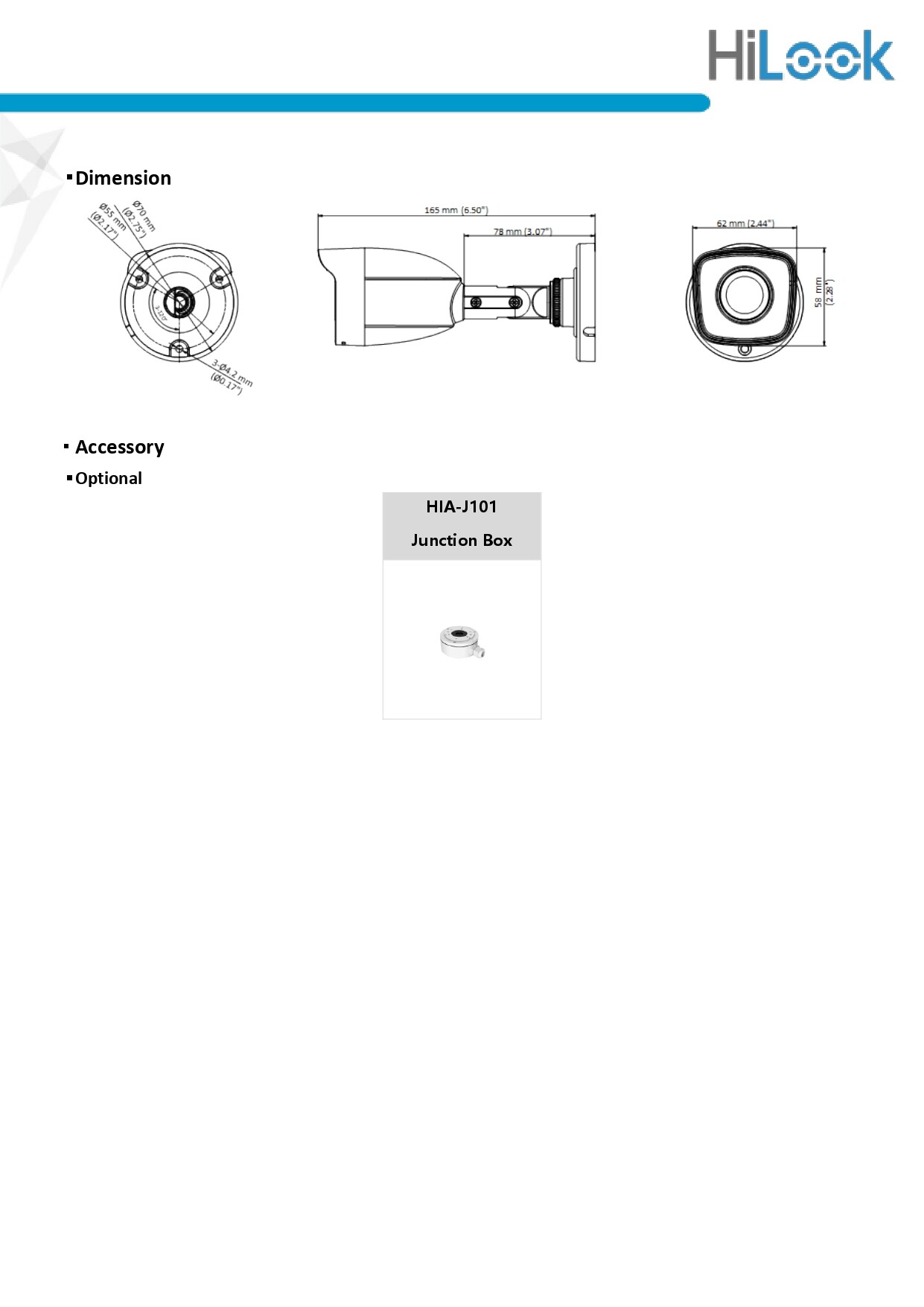 มุมมองเพิ่มเติมของสินค้า HILOOK กล้องวงจรปิด 2MP 4 ระบบ รุ่น THC-B120-C 3.6mm พร้อมอะแดปเตอร์ (ใช้ร่วมกับเครื่องบันทึกเท่านั้น) BY N.T Computer