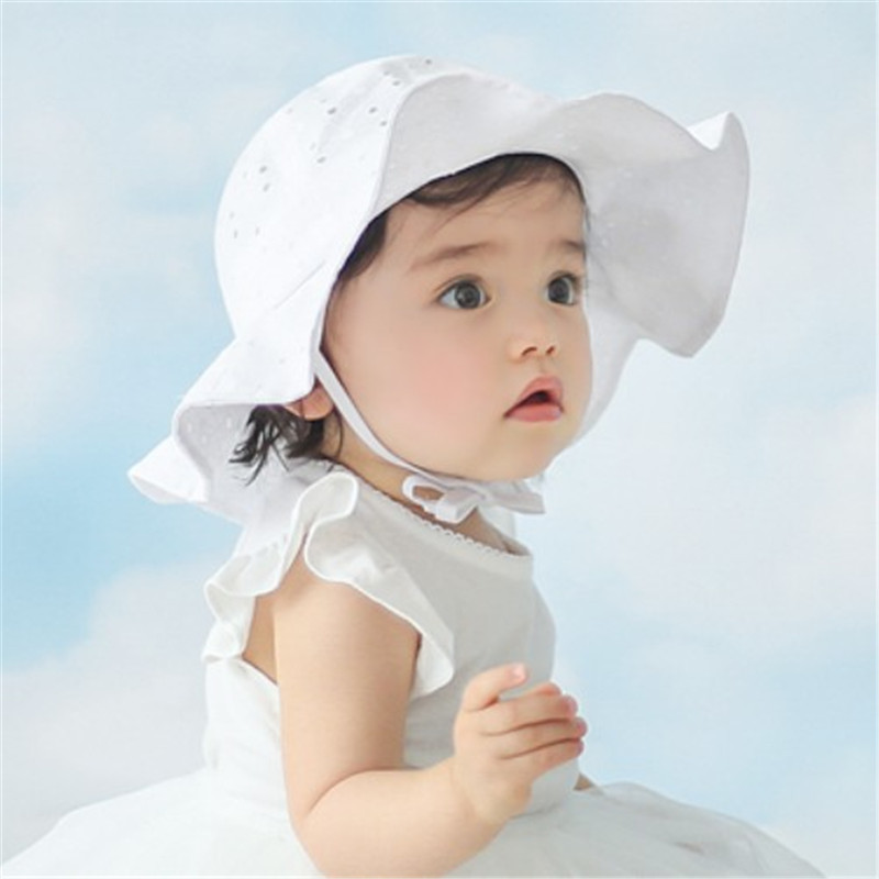หมวกเด็ก ผู้หญิง 1 2 3 ปีกรอบ ผ้านิ่ม มีลูกไม้ สไตล์หวาน (มีให้เลือก 5 แบบ)