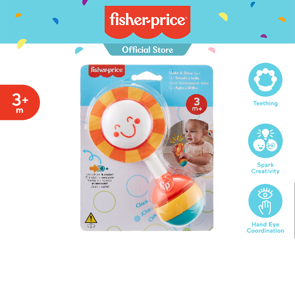Fisher Price Shake & Shine Sun ฟิชเชอร์ไพรซ์ ตัวเขย่ารูปดวงอาทิตย์ (HBP47 CH) ราคา 552 บาท*ส่งฟรี