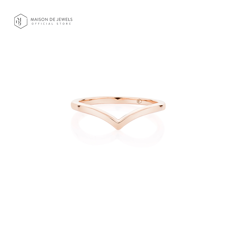 Maison de Jewels - Plain Wish Ring แหวนเงิน โรสโกลด์ ทอง แหวนดีไซน์ ราคา 1,642 บาท*ส่งฟรี