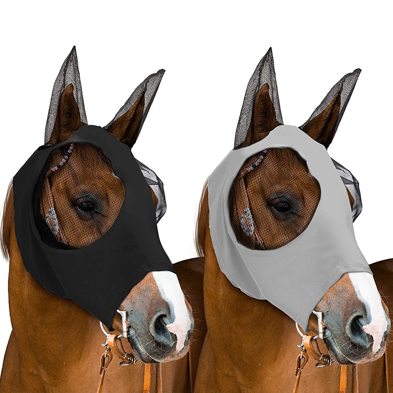 Pet Supplies Horse Face Mask Horse Face Mosquito Hood Anti-Mosquito Fly Mask Equestrian Mask