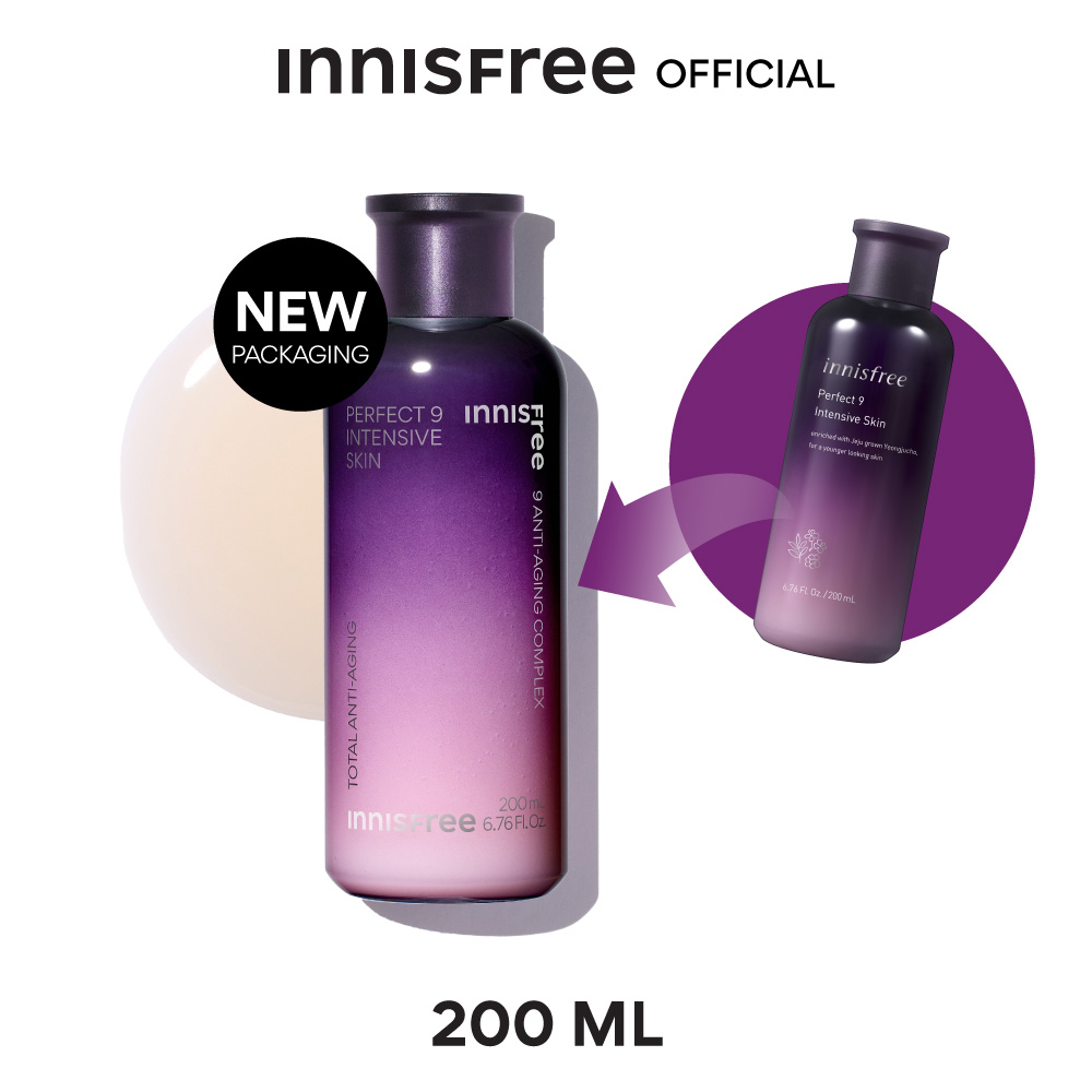 Innisfree Perfect 9 Intensive skin 200 ml. อินนิสฟรี เพอร์เฟกต์ 9 อินเทนซีฟสกิน 200มล. ราคา 1,320 บาท*ส่งฟรี