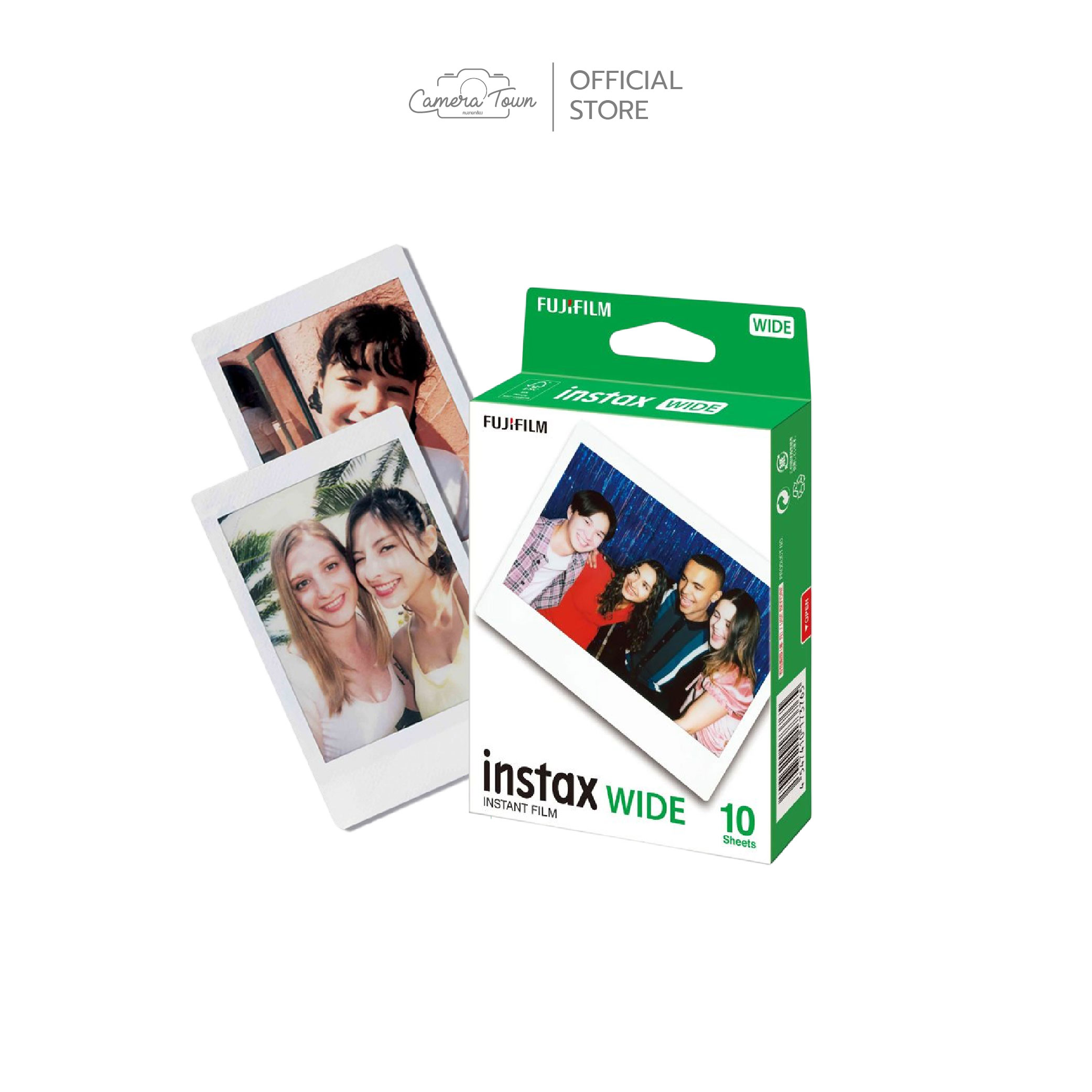 ฟิล์มโพลารอยด์ FUJIFILM INSTAX WIDE COLOR FILM ราคา 510 บาท*ส่งฟรี