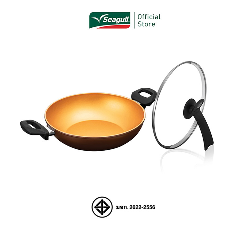 Seagull หม้อเกาหลีนอนสติ๊ก อินดักชั่น 26 ซม. พร้อมฝาแก้ว ราคา 970 บาท*ส่งฟรี
