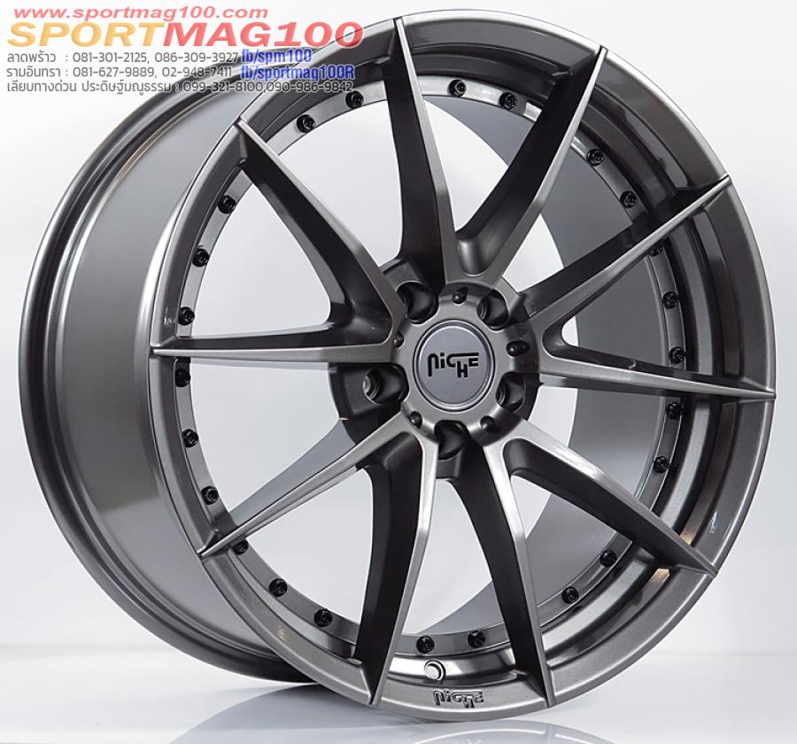 อุปกรณ์และชิ้นส่วนยานยนต์ Niche ล้อแม็กแท้ Usa Sector 5 รู 114 Et35 Metallic Protection F8.5 R9.5-19 นิ้ว(20729) ราคา 59,800 บาท*ส่งฟรี