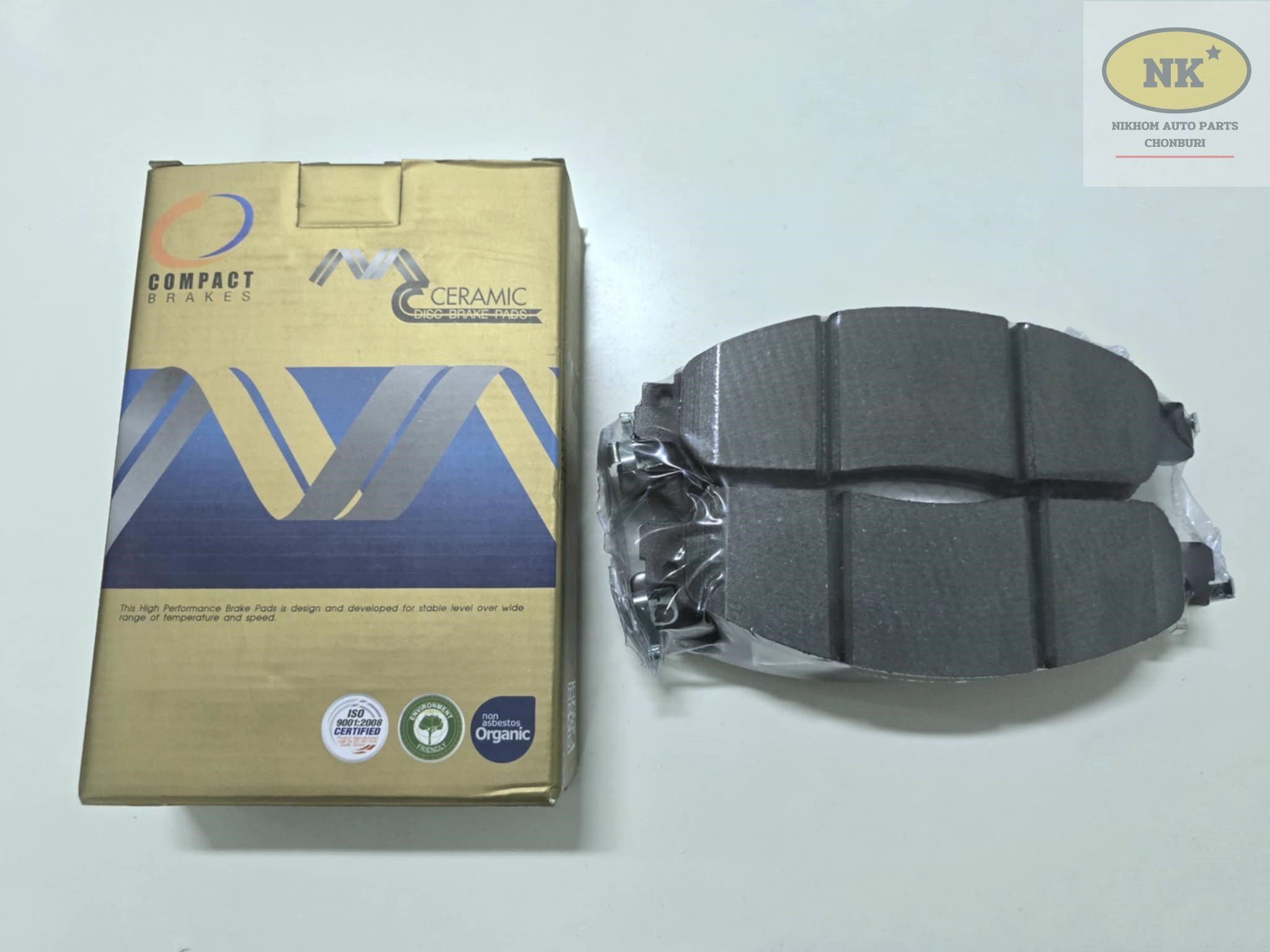 COMPACT ผ้าเบรคหน้า ดิสเบรคหน้า นิสสัน นาวาร่า NP300 D23, Pro2X, 4X 2WD, 4WD ปี 14'-23' / Nissan Navara D23 ราคา 870 บาท*ส่งฟรี
