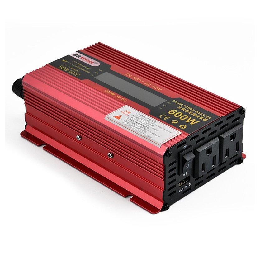 TOP อินเวอร์เตอร์พลังงานแสงอาทิตย์ 12 V 24 V 110 V/600 W LCD DISPLAY