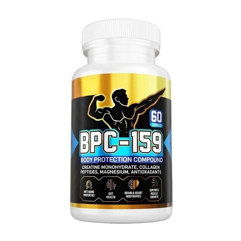 แคปซูล BPC-159 Body Protection Complex 60 แคปซูล ประกอบด้วยครีเอทีนและคอลลาเจนเปปไทด์เพื่อช่วยการเจริญเติบโตของกล้ามเนื้อและสุขภาพ อาหารเสริม BPC-159 ราคา  1,272 บาท*ส่งฟรี