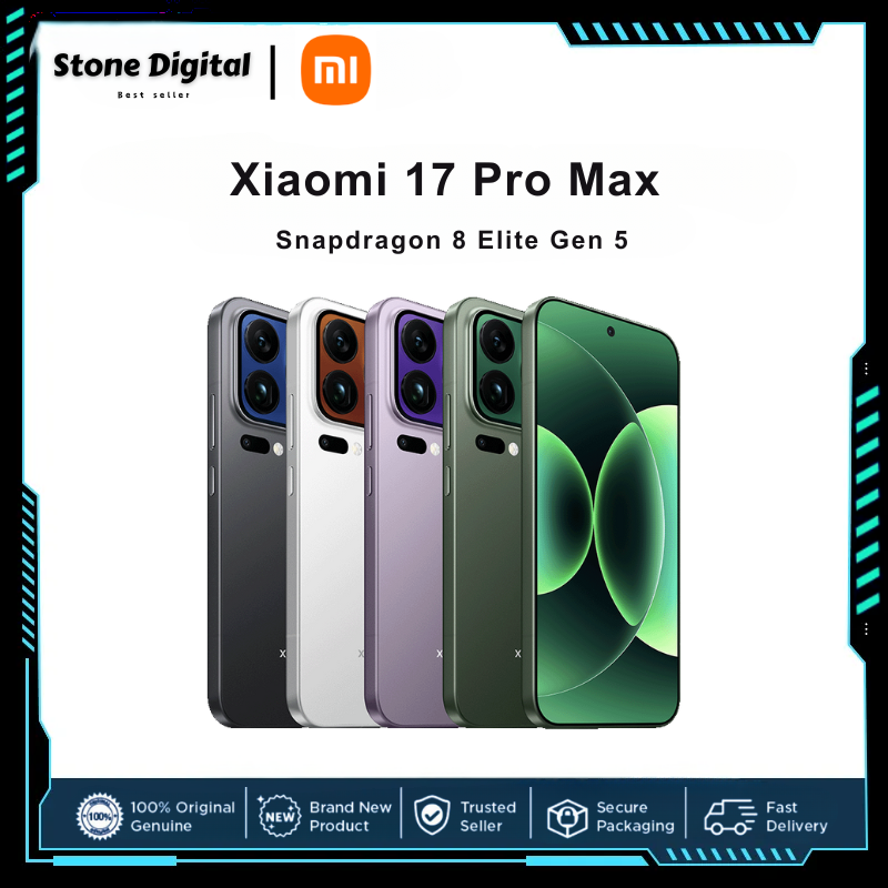 Xiaomi 17 Pro Max China Rom Snapdragon 8 Elite Gen 5 6.9\" 120Hz 1200 X 2608 Pixels 100W 7500 Mah 50W Wireless ราคา 33,199 บาท*ส่งฟรี