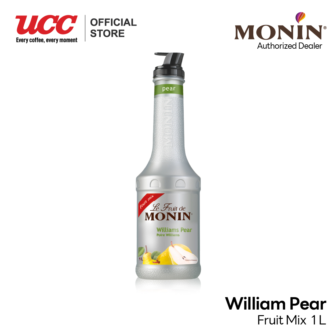 MONIN William Pear Fruit Mix ลูกแพร์ฟรุ๊ตมิกซ์ 1L. ราคา 650 บาท*ส่งฟรี