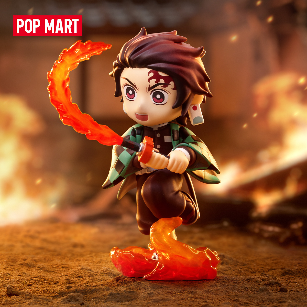 โมเดลฟิกเกอร์ ของสะสม POP MART Demon Slayer: Kimetsu no Yaiba Battle Series s Blind Box ราคา 430 บาท*ส่งฟรี