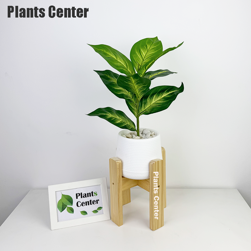 Plants Center ต้นไม้ปลอม 9ใบ สูง 45-55ซม รวมไม้ยอดนิยม ไม้มงคล ตกแต่งบ้าน แต่งสวน P008