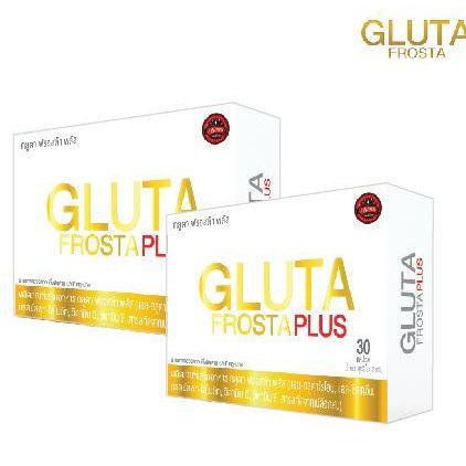 Gluta Frosta PLUS กลูต้า ฟรอสต้าพลัส อาหารเสริม ผิวขาว หน้าใส (30แคปซูล x 2กล่อง)