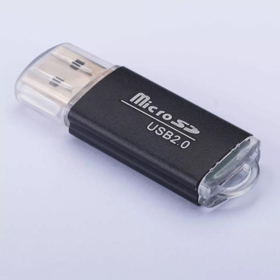 หลายสี USB2.0 เครื่องอ่านการ์ดหน่วยความจำสำหรับไมโคร SD MMC SDHC TF - นานาชาติ