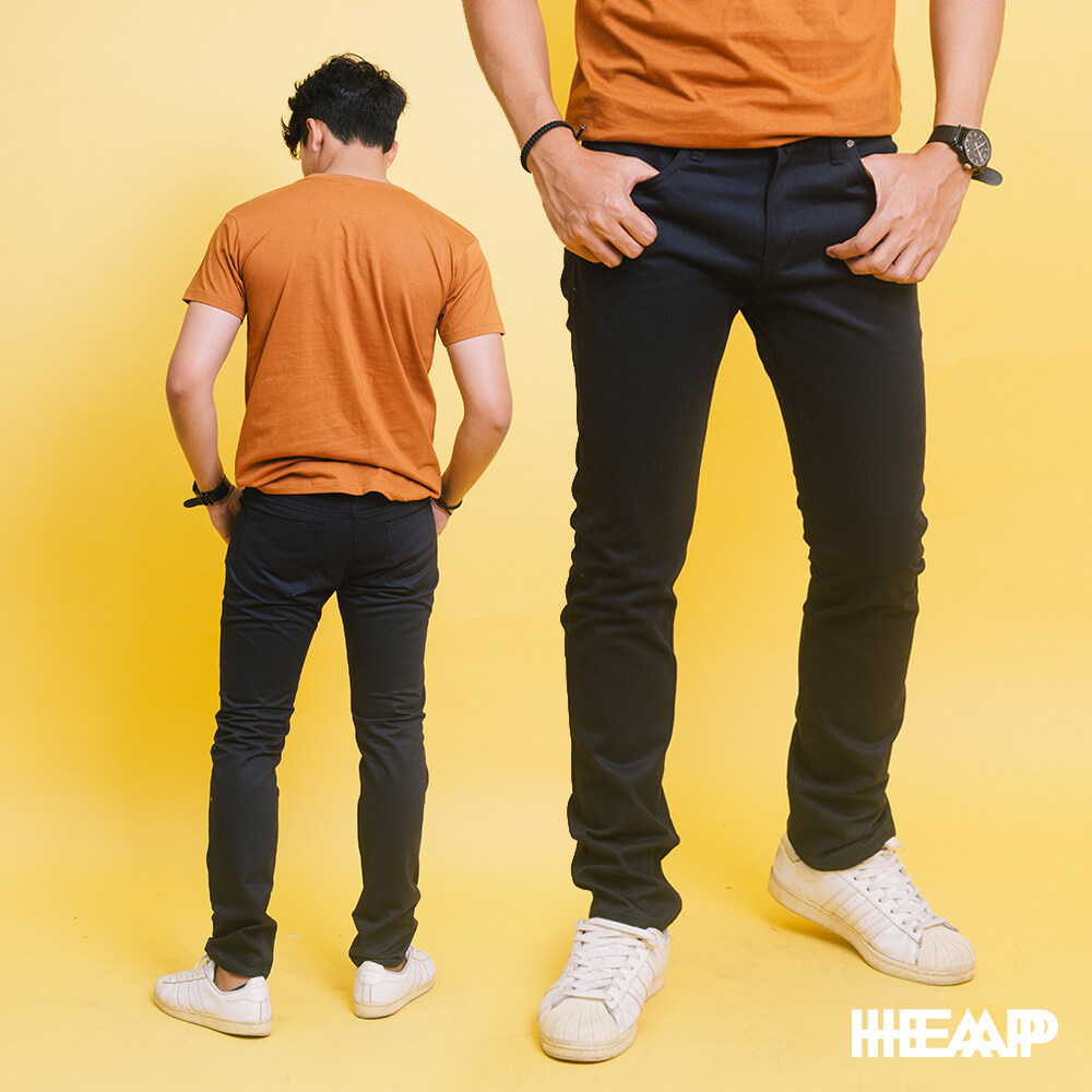 กางเกงขายาวผู้ชาย ชิโน่ HEAP ทรงกระบอกเล็ก ผ้านุ่มใส่สบาย 100% Cotton กางเกงขายาวผช รับประกันคุณภาพ